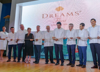 Ministro de Turismo, David Collado, encabeza inauguración oficial del Dreams® Flora Resort & Spa