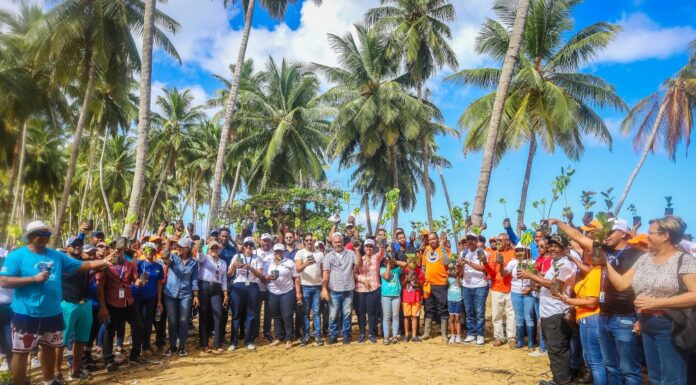 IDAC encabeza jornada de limpieza y reforestación en zona costera de Playa Jackson, en el Catey de Samaná
